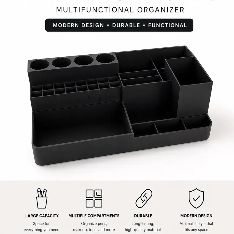 Desk organizer · available in eight colors